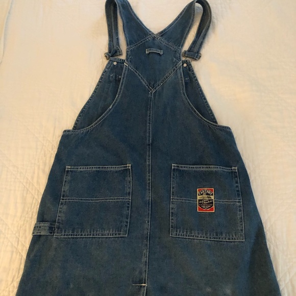 EUC Vintage Carter's “Watch the Wear” Classic Denim Overall Dress / Jumper - Picture 7 of 15